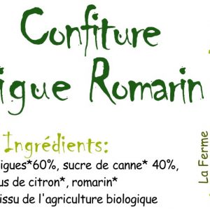 Confiture figue - romarin - 350g