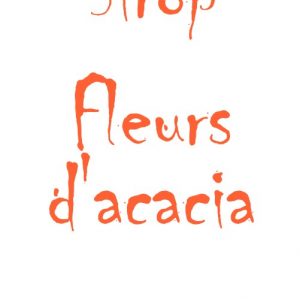 Sirop fleurs d'acacia